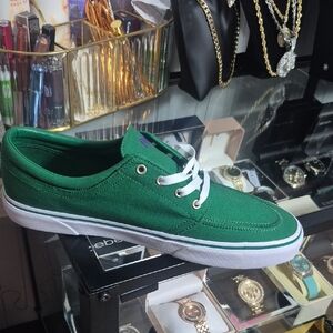 Green Canvas Sneakers